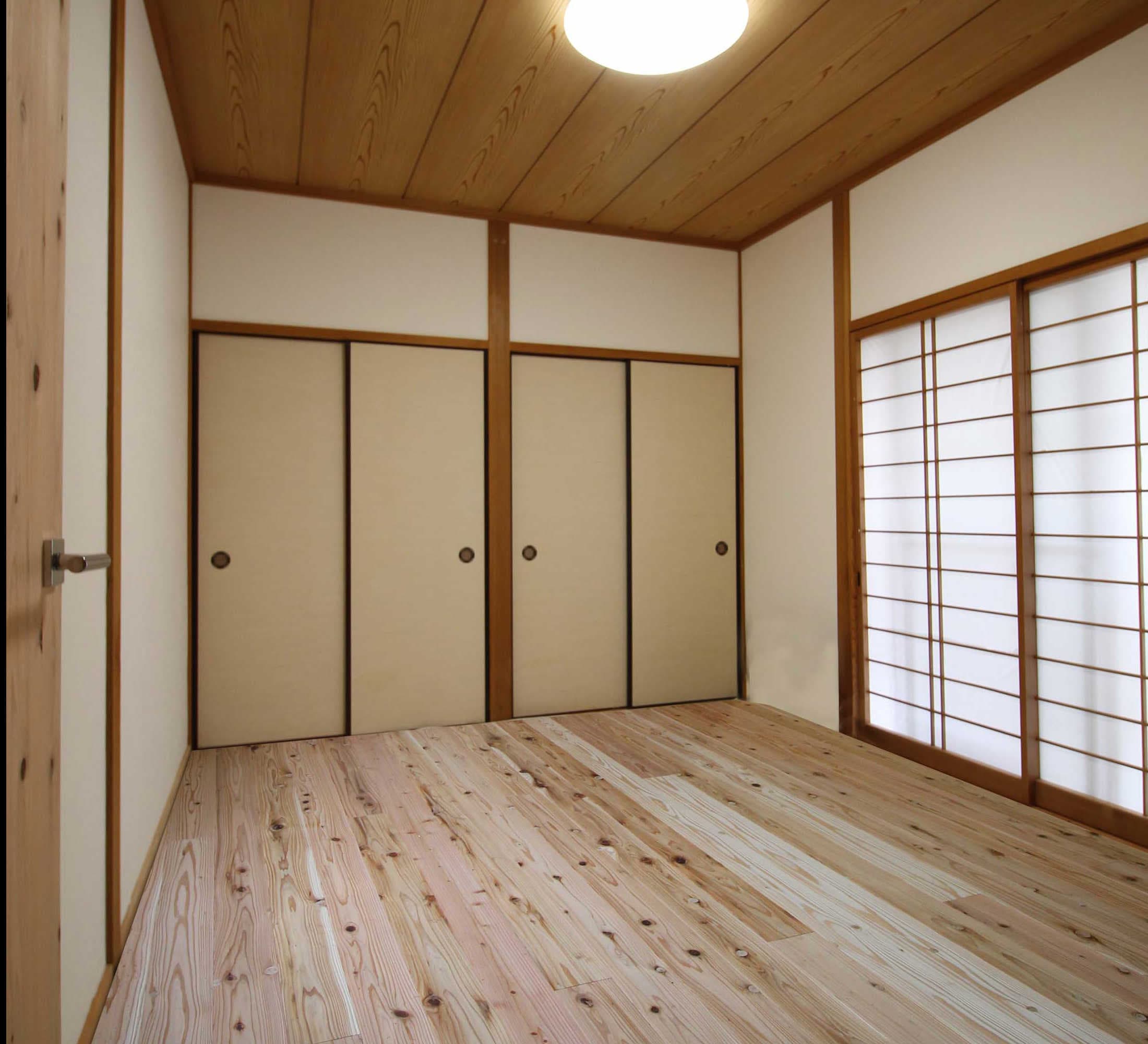 無垢材の床リフォーム後1