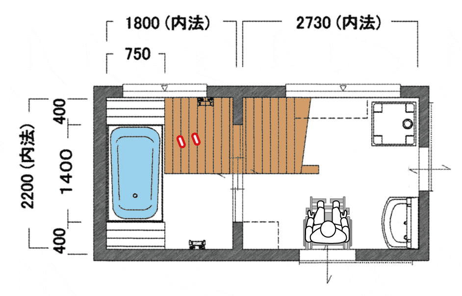 車いすアプローチ動画