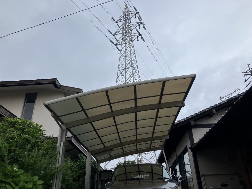 カーポート屋根張替え前