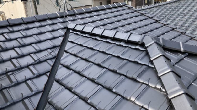 ハート工夢店の屋根葺き替え工事